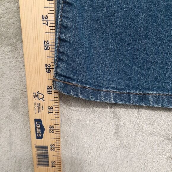 Calvin Klein Women's Jeans Shape Boot-Cut Leg Dark Jeans Sz. 32 / 14 - Picture 4 of 8